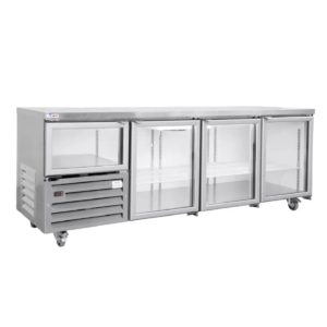 Glass Door Underbar Refrigerator – 3 Door (480L, 220V)